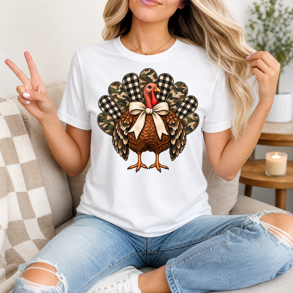 Camo Turkey Premium Graphic Tee