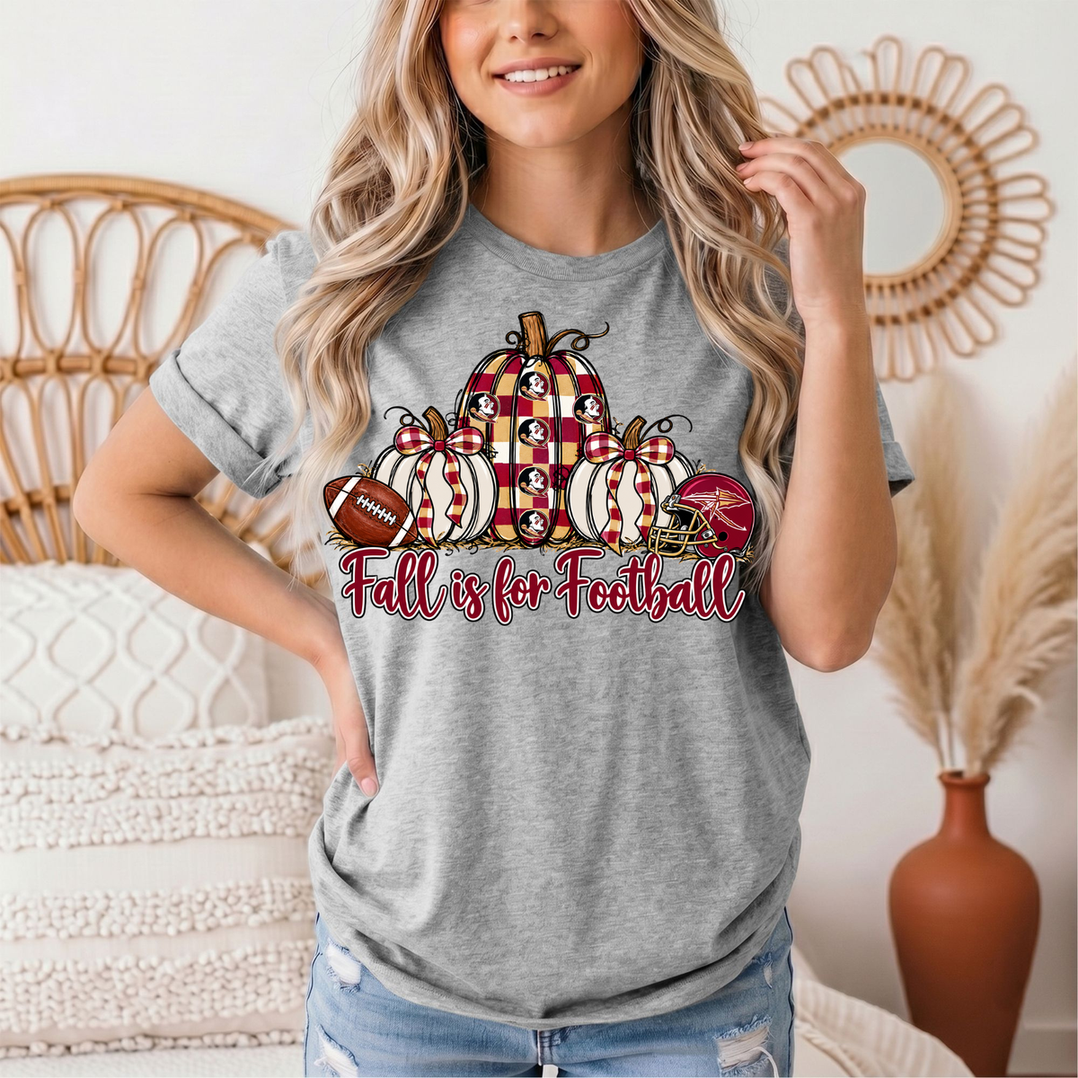 Fall Is For Football -Noles Premium Graphic Tee