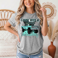 Backroad Therapy Turquoise Truck Graphic Tee