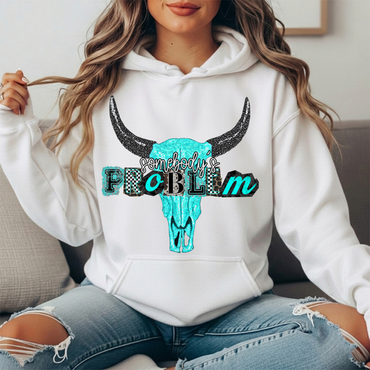 Somebody's Problem Longhorn Premium Hoodie Sweatshirt