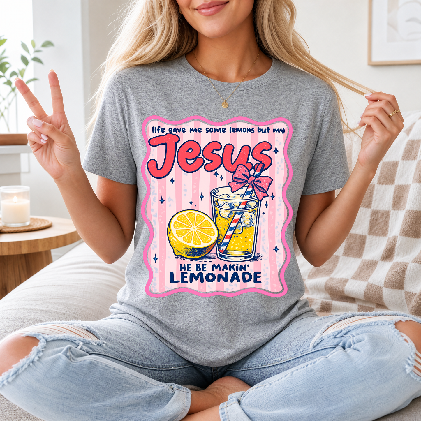 He Be Making Lemonade Premium Graphic Tee