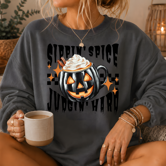 Sippin' Spice Premium Crewneck Sweatshirt