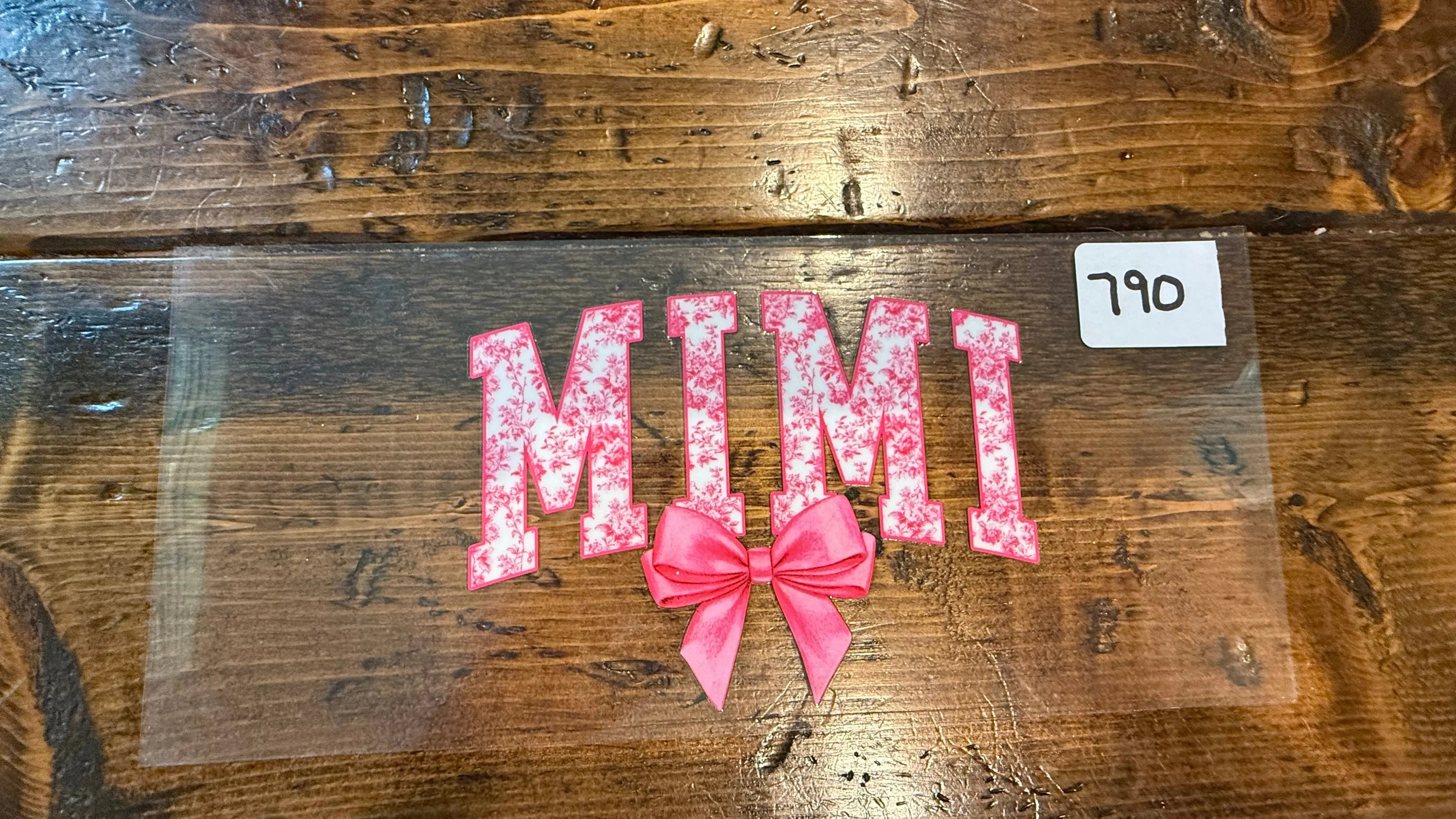 #790 Mimi Pink Bow K's Krafty Barn