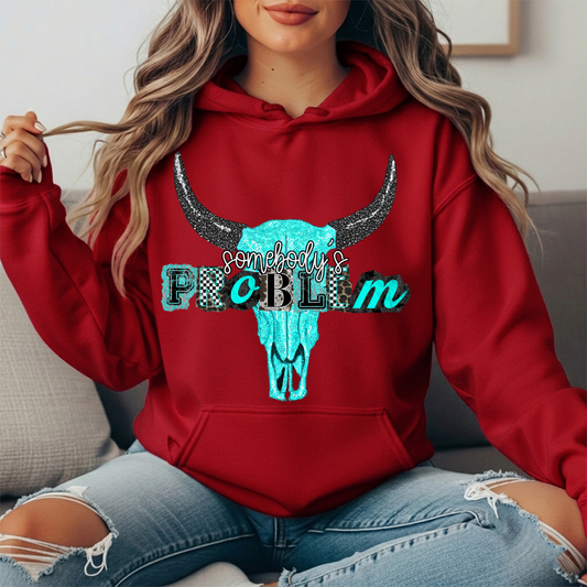 Somebody's Problem Longhorn Premium Hoodie Sweatshirt