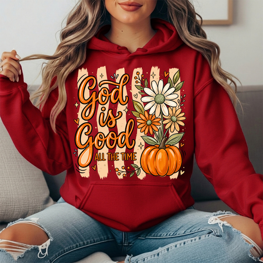 God Is Good Pumpkin Premium Hoodie Sweatshirt