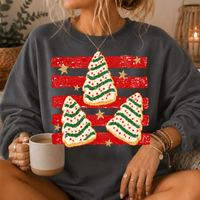 Christmas Tree Snack Cake Crewneck Sweatshirt