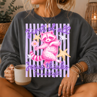 Jesus Thinks I'm a Delight Raccoon Crewneck Sweatshirt