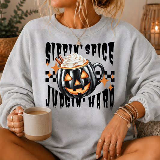 Sippin' Spice Premium Crewneck Sweatshirt