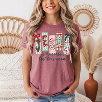 Jesus Is the Reason for the Season Christmas Graphic Tee