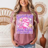 Jesus Thinks I'm a Delight Pink Raccoon Graphic Tee