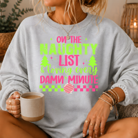Naughty List Premium Crewneck Sweatshirt