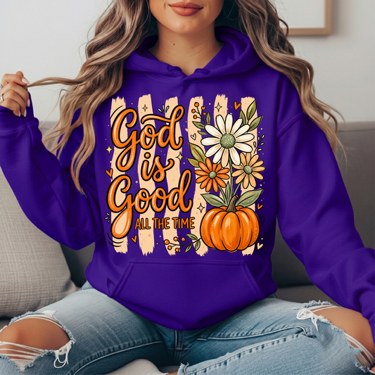God Is Good Pumpkin Premium Hoodie Sweatshirt