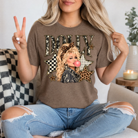 Dolly Bubblegum & Leopard Bow Vintage Graphic Tee