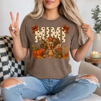 Mimi Thanksgiving Turkey & Bow Graphic Tee