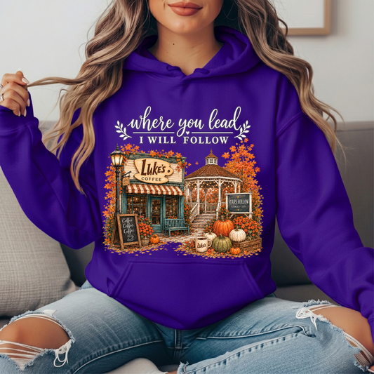 Where You Lead, I Will Follow Premium Hoodie Sweatshirt