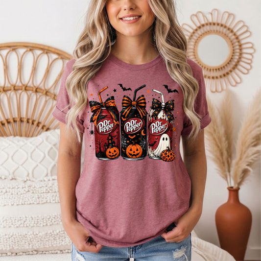 Dr P Halloween Bows & Ghost Graphic Tee