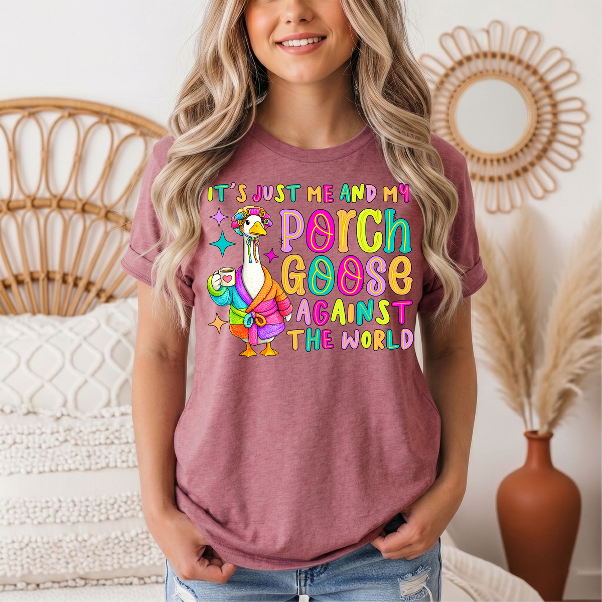 Me and My Porch Goose Against the World Graphic Tee