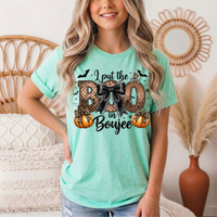 I Put the Boo in Boujee Halloween Graphic Tee
