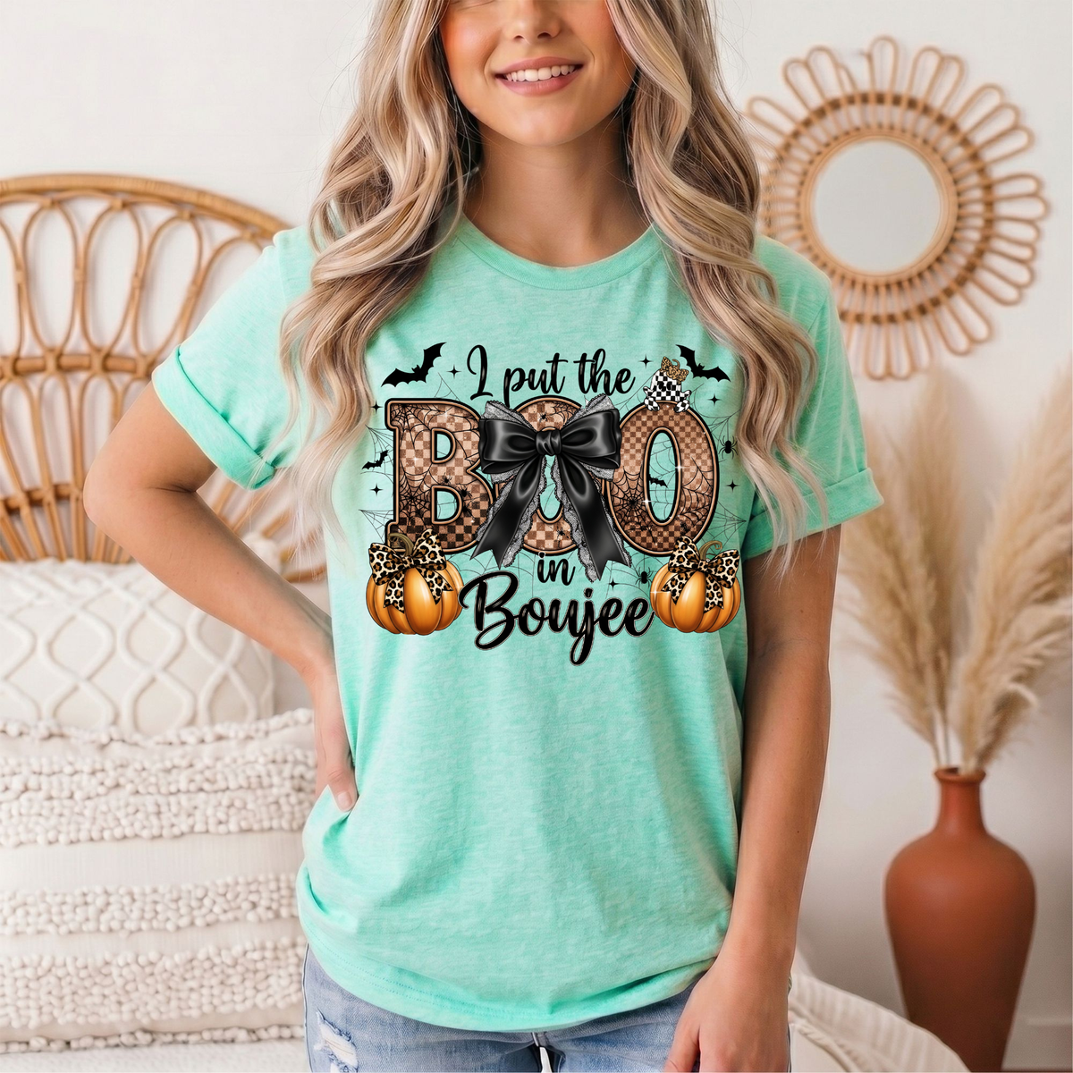 I Put the Boo in Boujee Halloween Graphic Tee