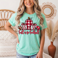 Fall Is for Football Alabama Pumpkin Graphic Tee