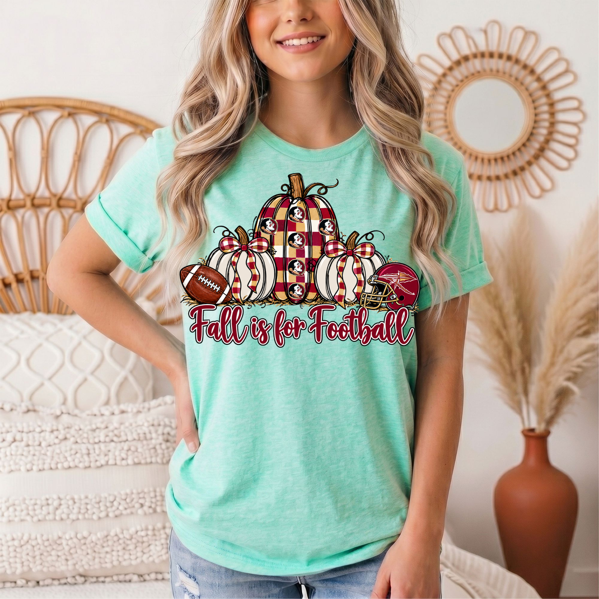 Fall Is For Football -Noles Premium Graphic Tee