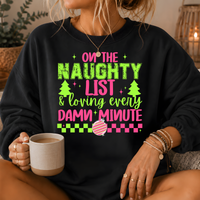 Naughty List Premium Crewneck Sweatshirt