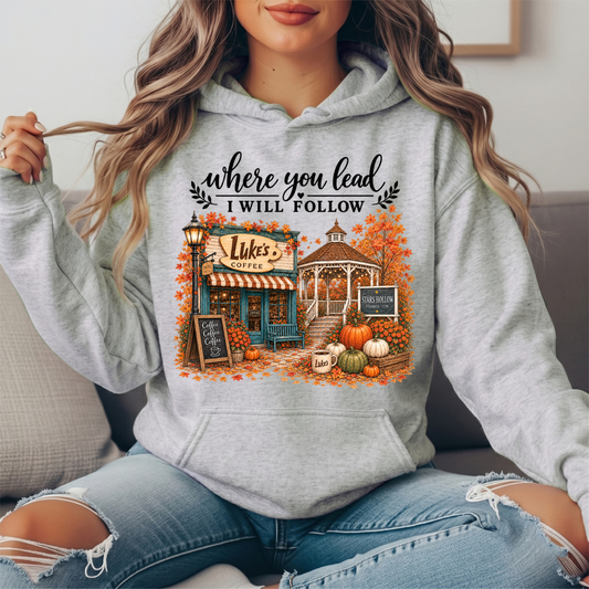 Where You Lead, I Will Follow Premium Hoodie Sweatshirt