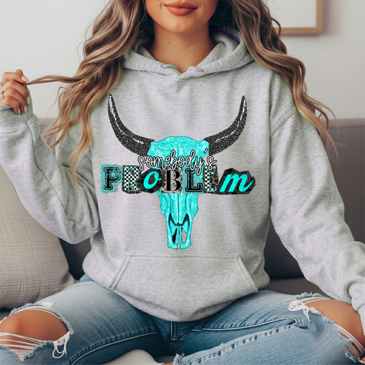 Somebody's Problem Longhorn Premium Hoodie Sweatshirt
