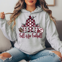 Mississippi State Fall Is for Football Pumpkin Graphic Hoodie