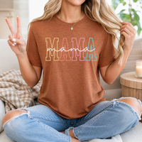 Neon Mama Outline & Script Graphic Tee