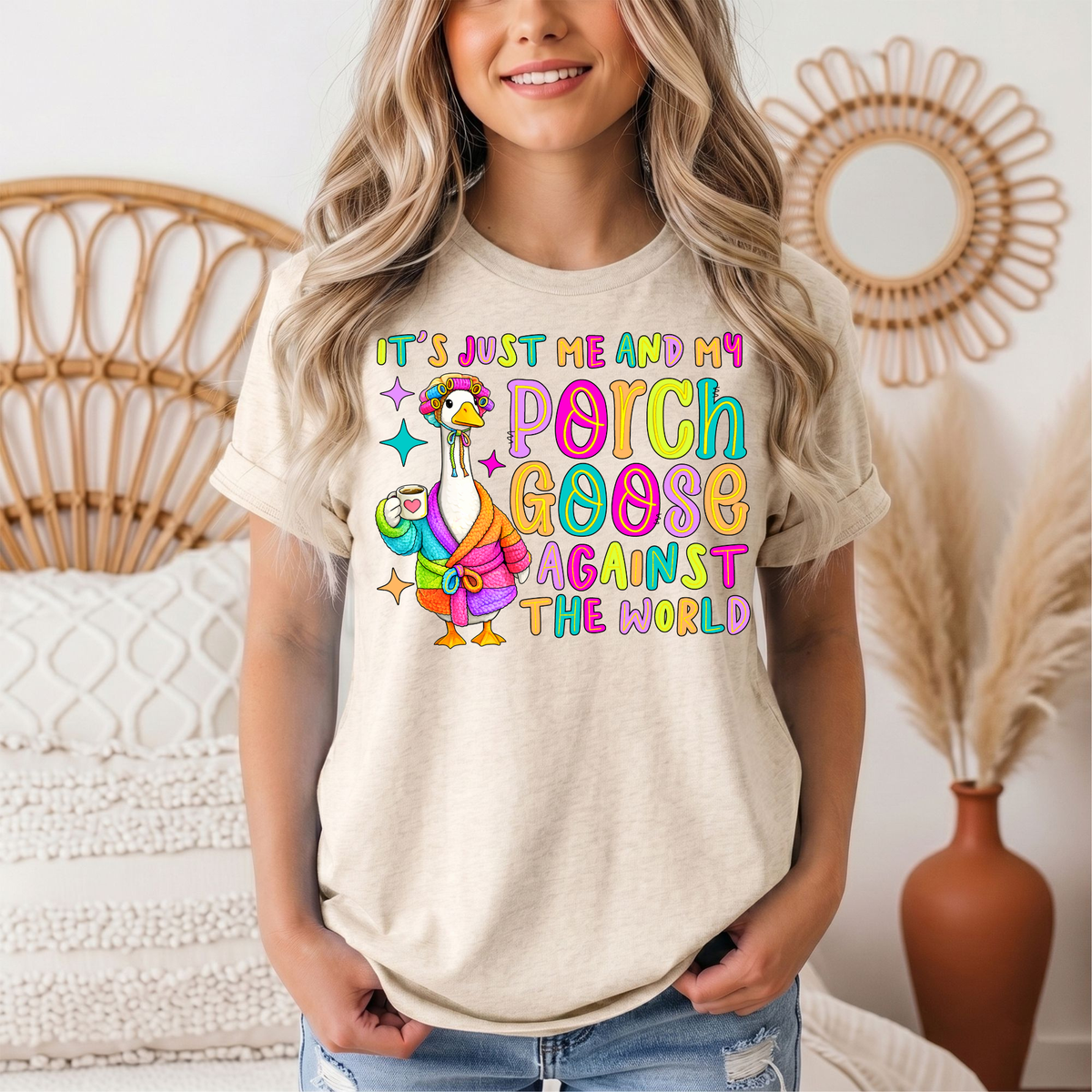 Me and My Porch Goose Against the World Graphic Tee