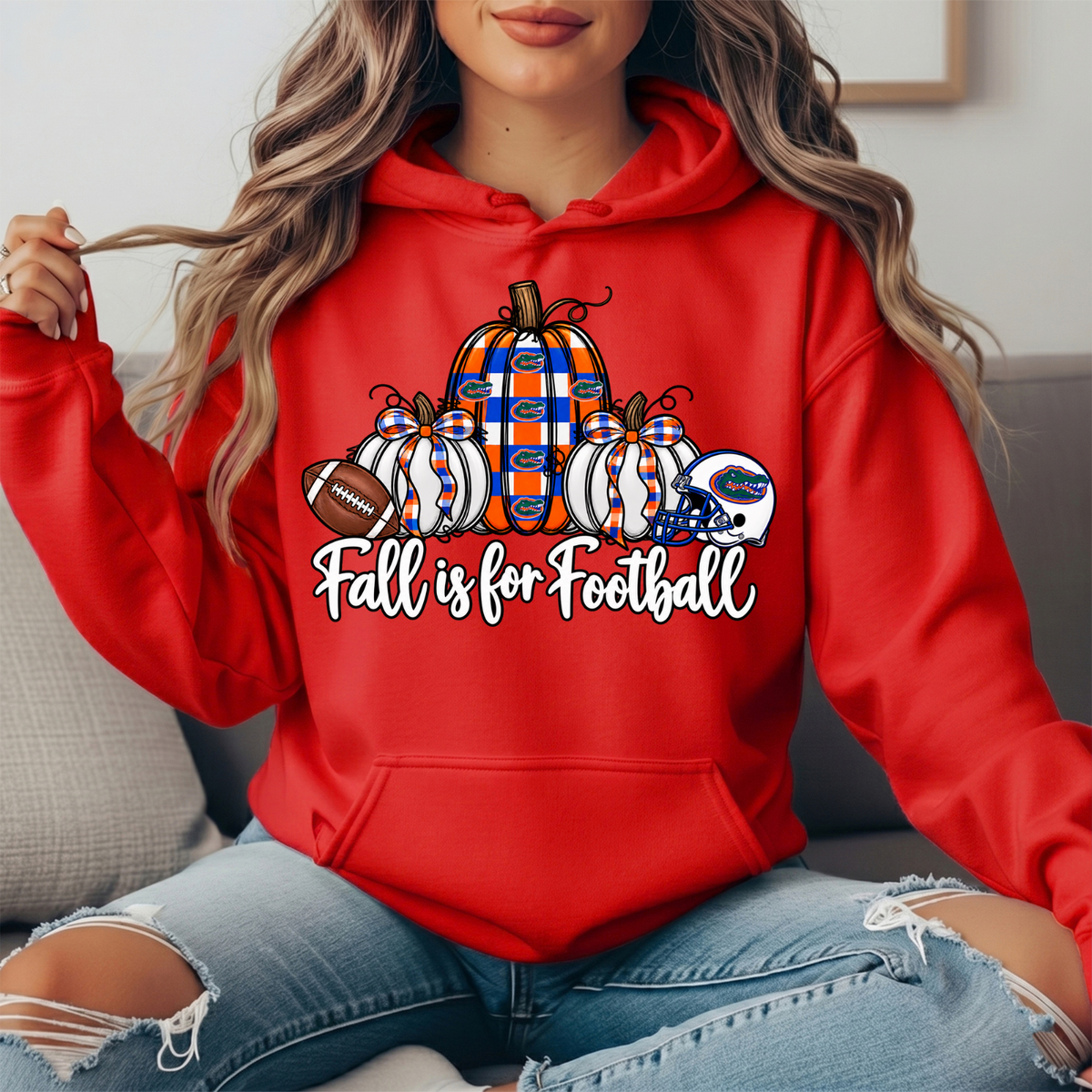Florida Gators Fall Is for Football Pumpkin Graphic Hoodie