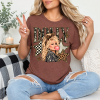 Dolly Bubblegum & Leopard Bow Vintage Graphic Tee