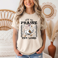 Off To Praise The Lord Christian Graphic Tee