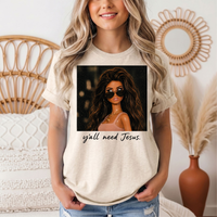 Y'all Need Jesus Doll Graphic Tee