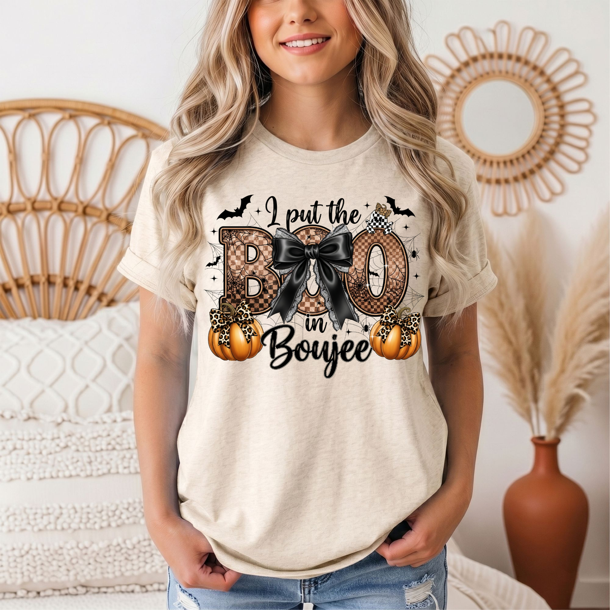 I Put the Boo in Boujee Halloween Graphic Tee