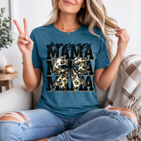 Praying Mama Leopard Bow & Cross Graphic Tee