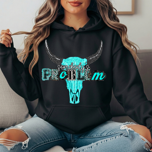 Somebody's Problem Longhorn Premium Hoodie Sweatshirt