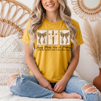 Jesus Made Her a Mama Christian Graphic Tee