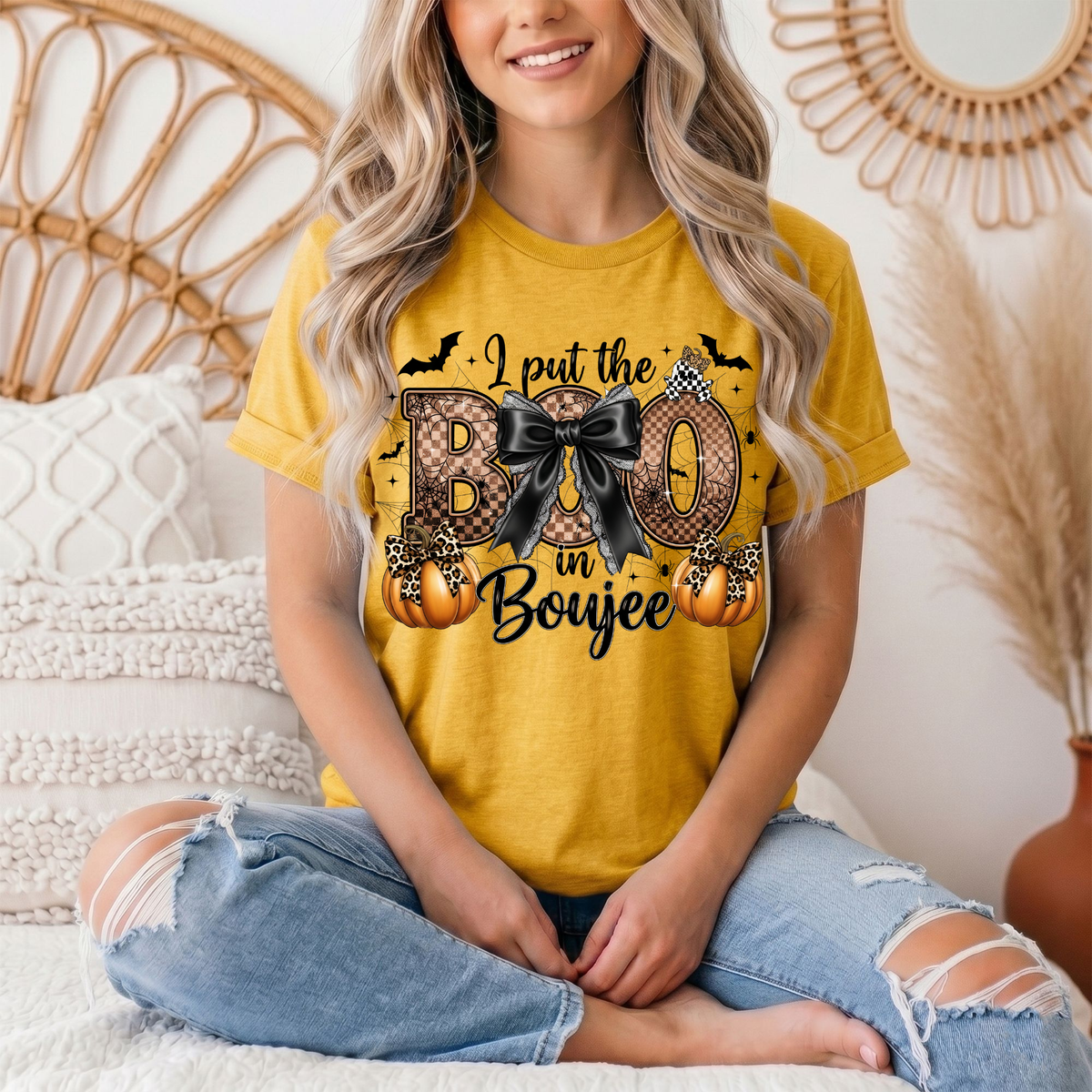 I Put the Boo in Boujee Halloween Graphic Tee