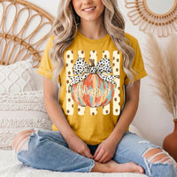 Mama Pumpkin & Spotted Bow Fall Graphic Tee