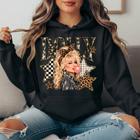 Dolly Bubblegum & Leopard Stars Graphic Hoodie