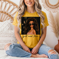 Y'all Need Jesus Doll Graphic Tee