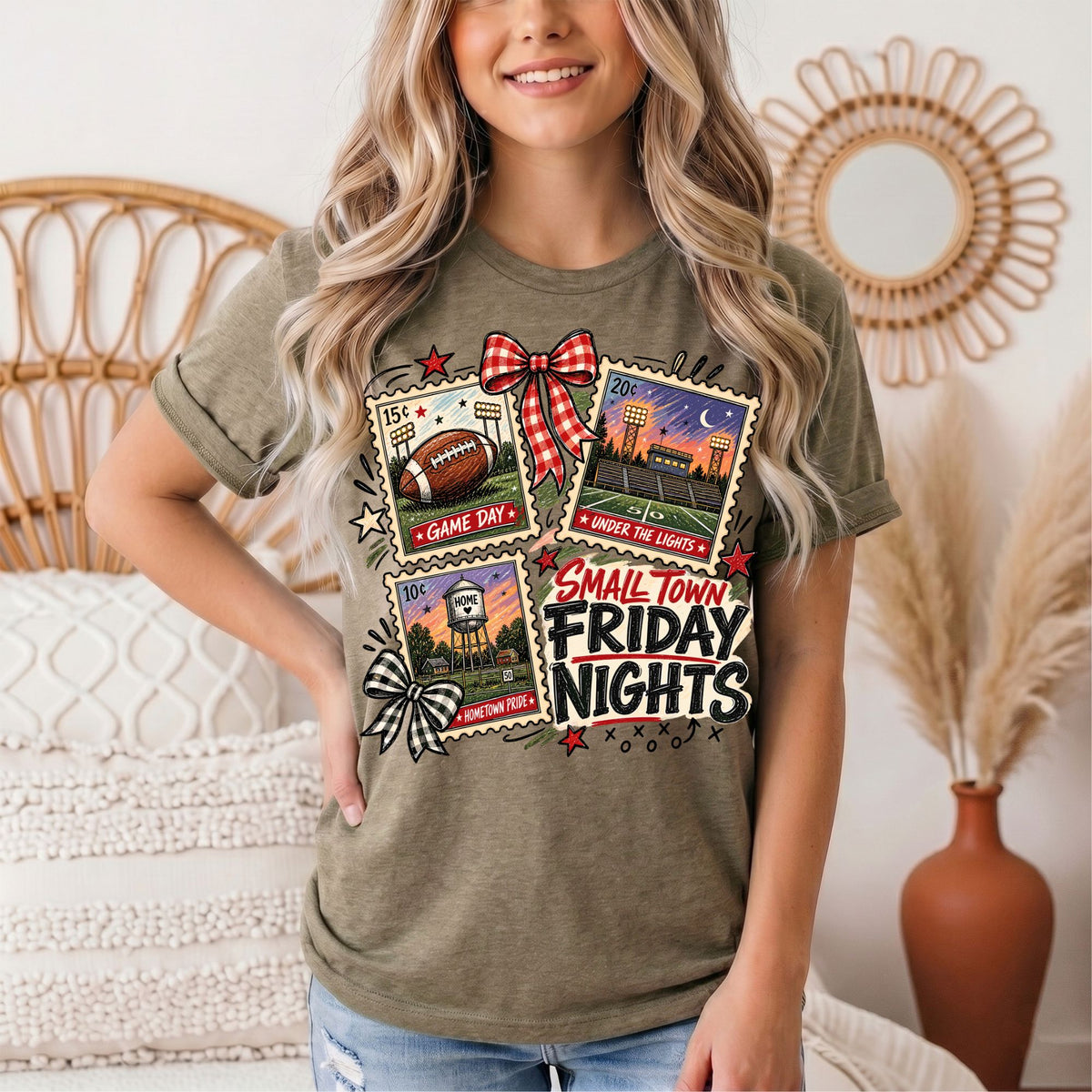 Small Town Friday Nights Football Graphic Tee