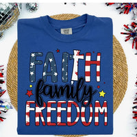 Faith Family Freedoms K's Crafty Vibes Co.