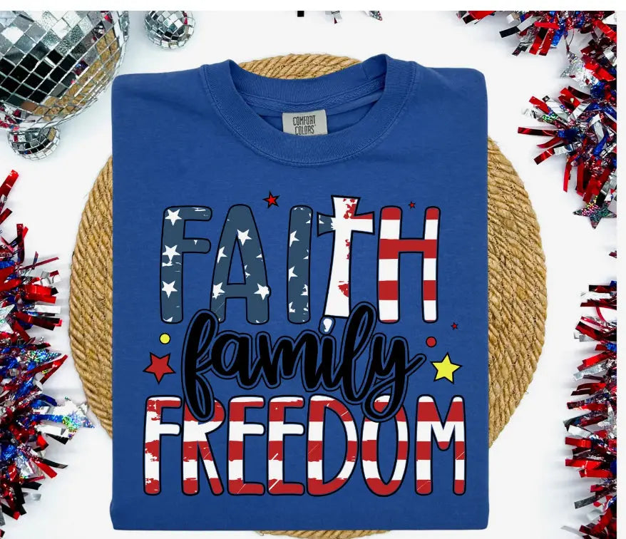 Faith Family Freedoms K's Crafty Vibes Co.