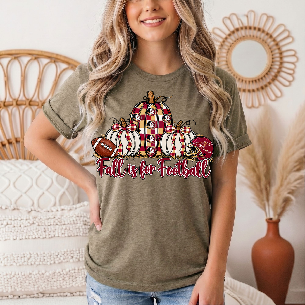 Fall Is For Football -Noles Premium Graphic Tee