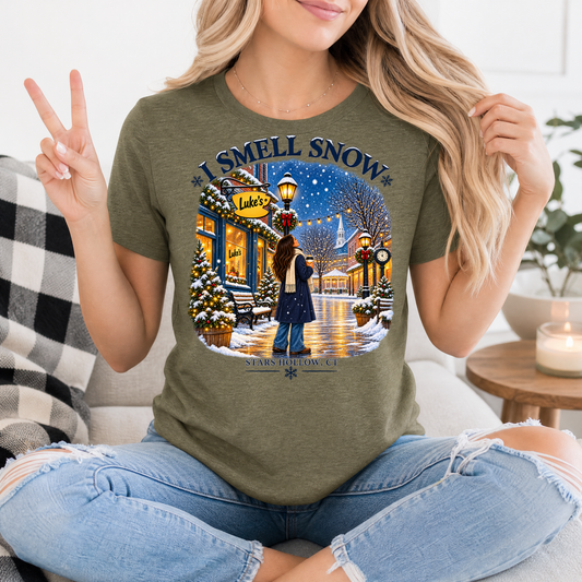 I Smell Snow Stars Hollow Winter Graphic Tee