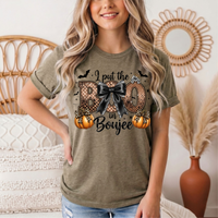 I Put the Boo in Boujee Halloween Graphic Tee
