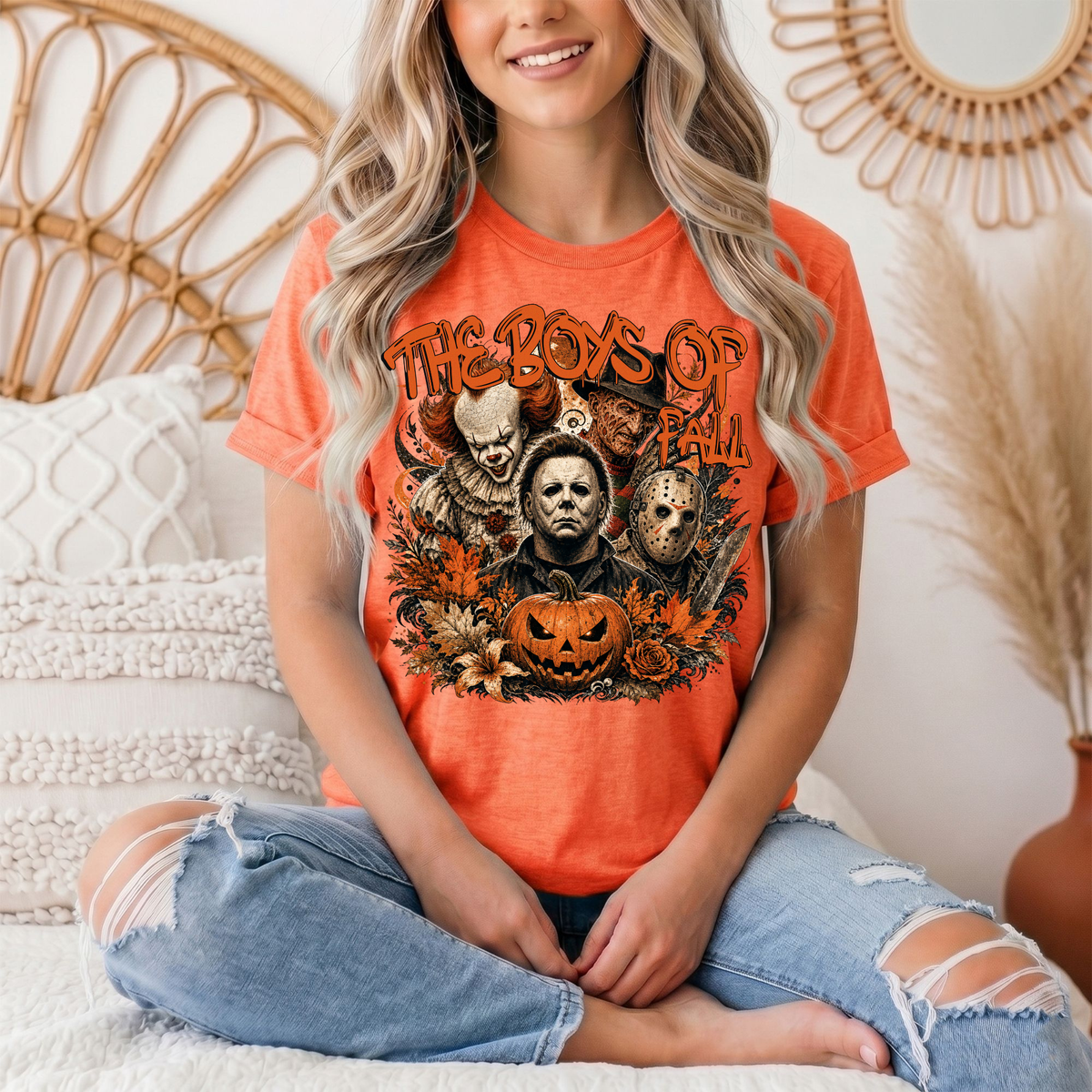 The Boys of Fall Horror Halloween Graphic Tee